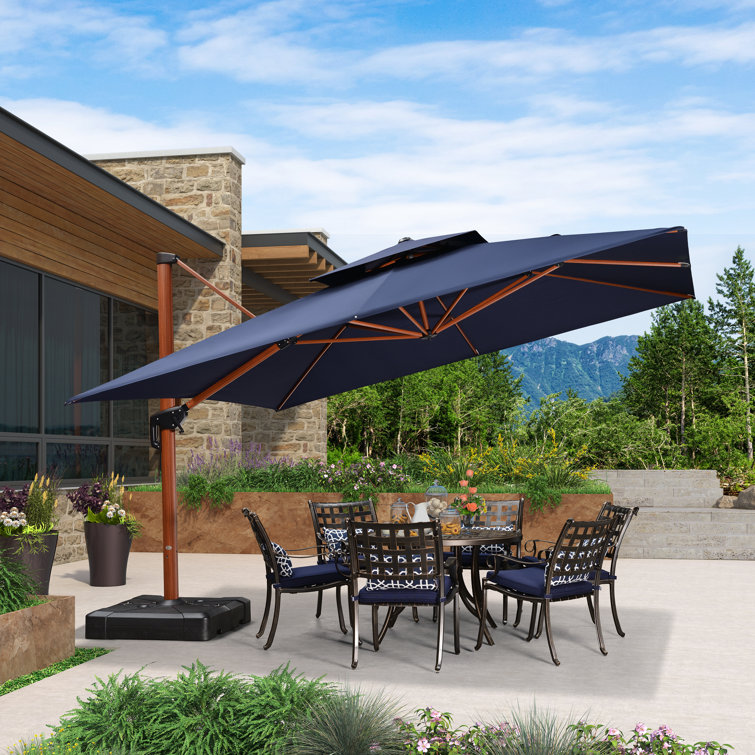 Arlmont & Co. Lundergan Square Cantilever Umbrella & Reviews Wayfair